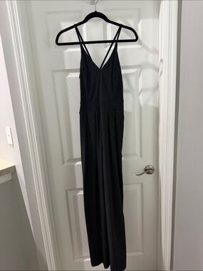 Black Strappy Jumpsuit - Women's